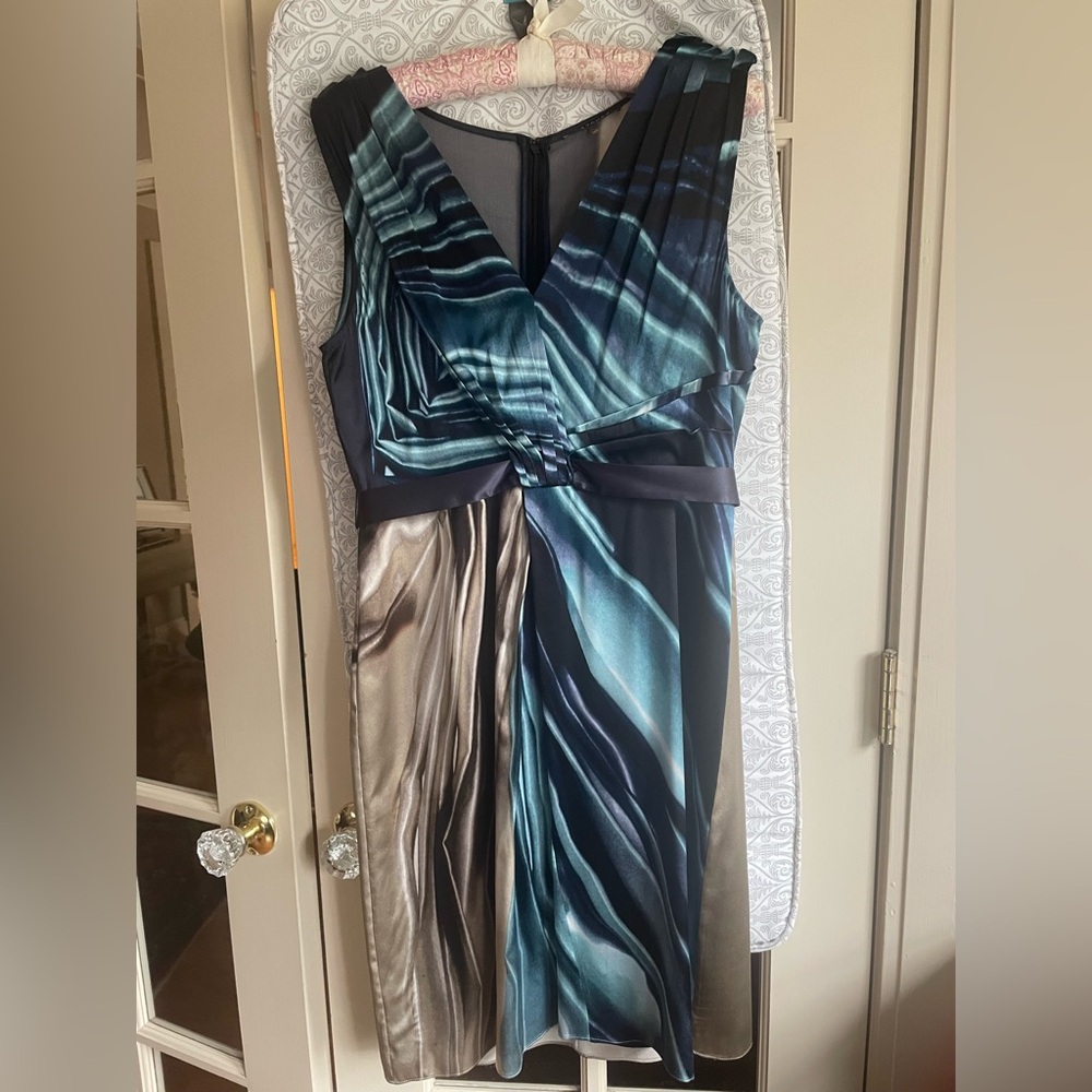 Elie Tahari Quentin Odyssey Charmeuse Sheath Dress